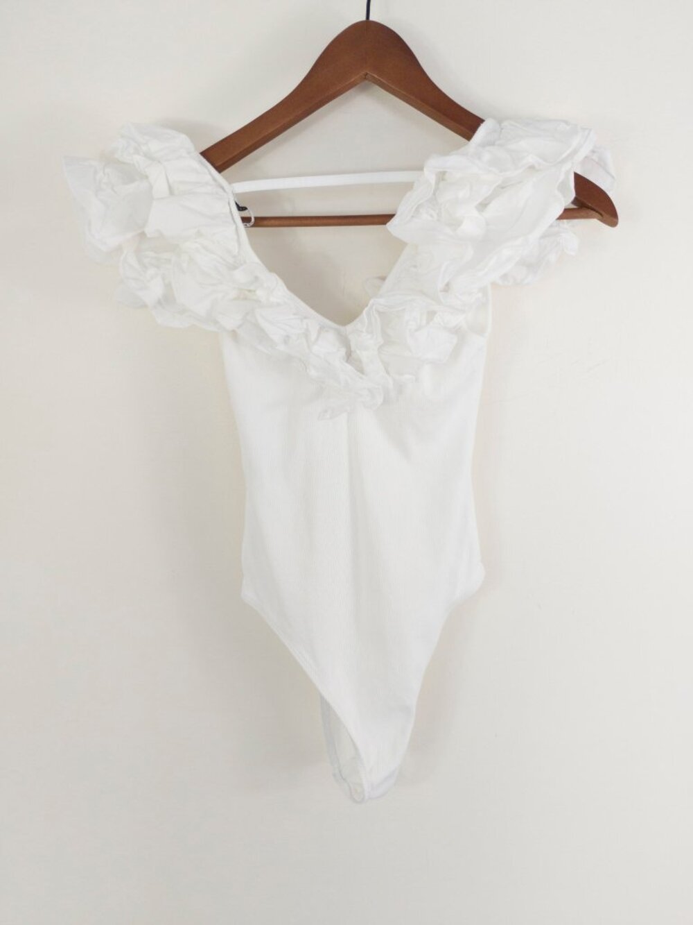 Zara Ruffled Bodysuit Size Medium - Picture 8 of 8